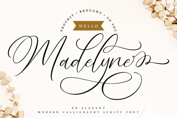 Hello Madelyne Font Poster 1
