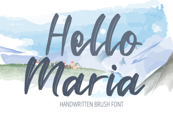 Hello Maria Font Poster 1