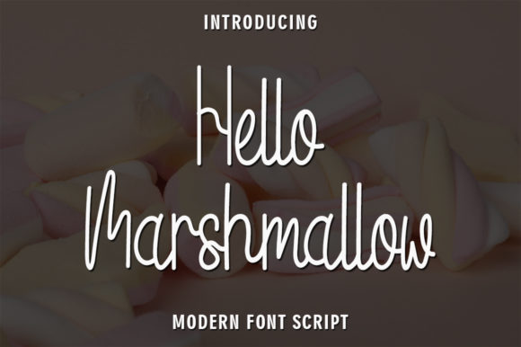 Hello Marshmallow Font Poster 1