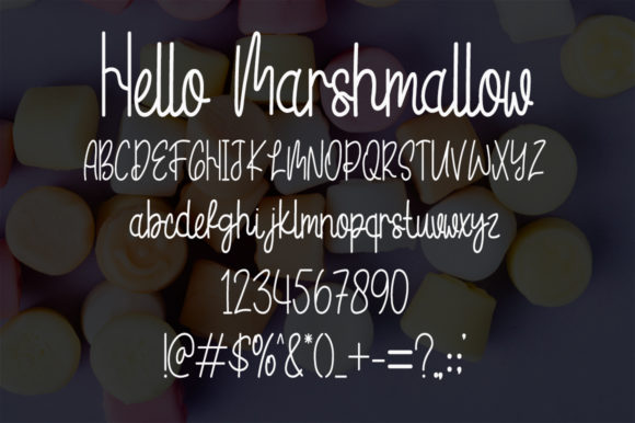 Hello Marshmallow Font Poster 5