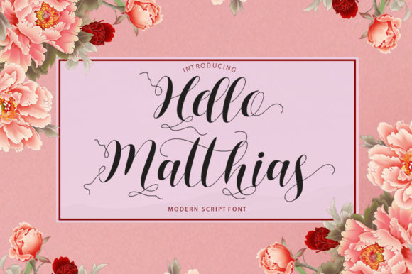 Hello Matthias Font Poster 1