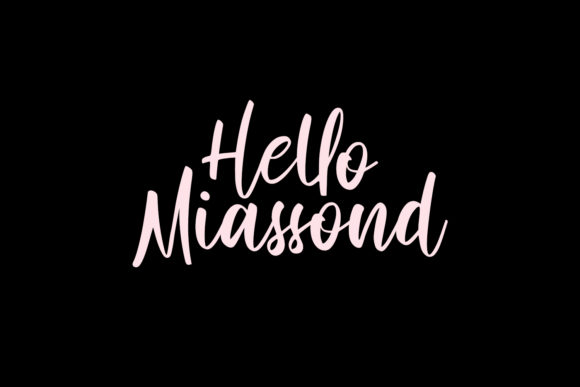 Hello Miassond Font Poster 1