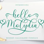 Hello Molydia Font Poster 1