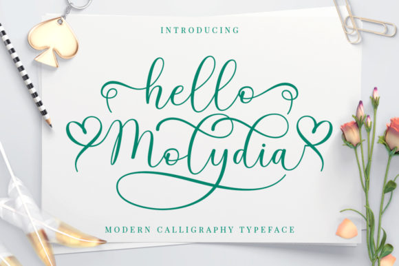 Hello Molydia Font Poster 1