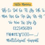 Hello Mommy Font Poster 7