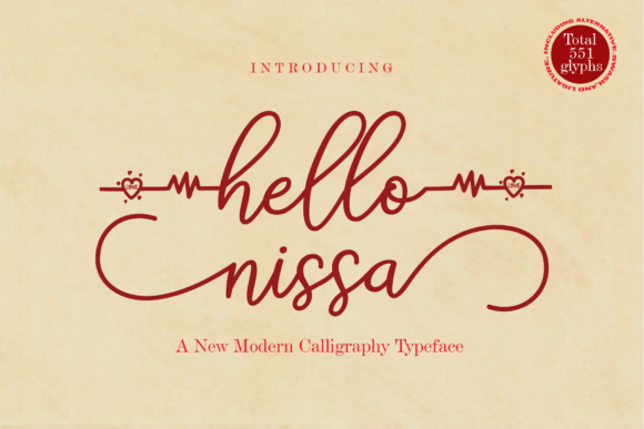 Hello Nissa Font Poster 1