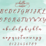 Hello Nissa Font Poster 11