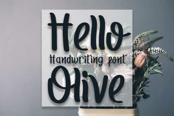 Hello Olive Font Poster 1