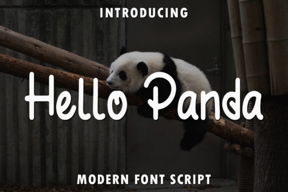 Hello Panda Font Poster 1