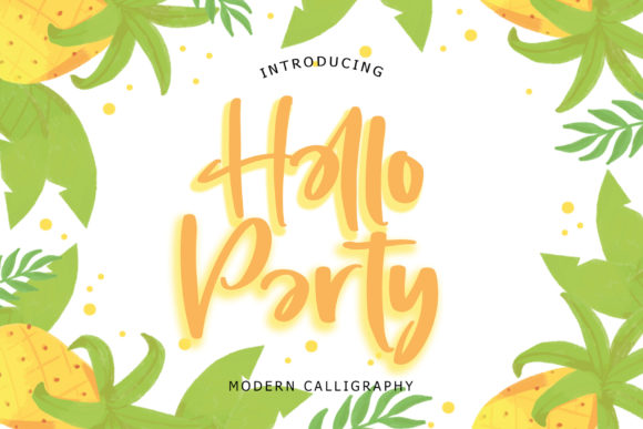 Hello Party Font Poster 1