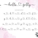 Hello Selly Font Poster 11