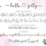 Hello Selly Font Poster 9