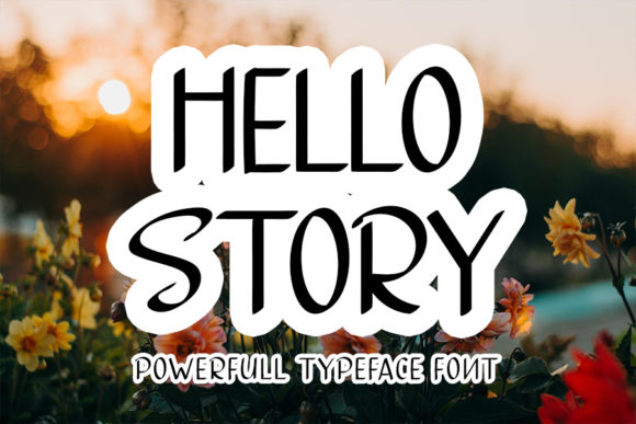 Hello Story Font Poster 1