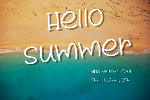 Hello Summer Font Poster 1