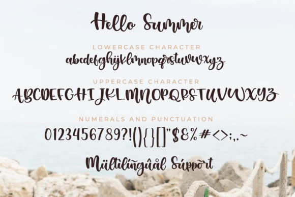 Hello Summer Font Poster 8