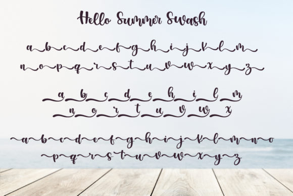 Hello Summer Font Poster 9