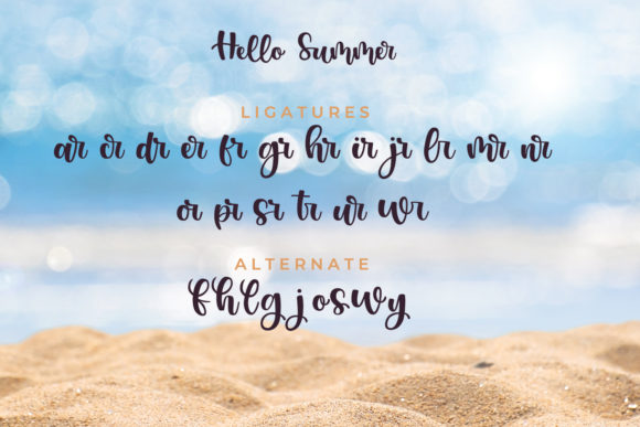 Hello Summer Font Poster 10