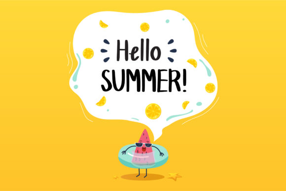 Hello Summer Font Poster 1