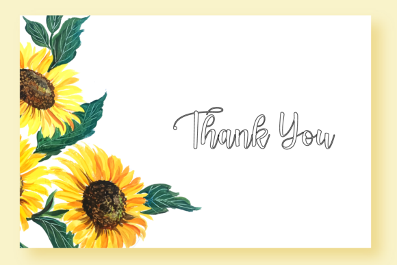 Hello Sunflower Font Poster 5