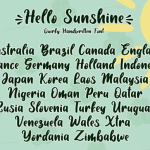 Hello Sunshine Font Poster 3
