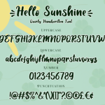 Hello Sunshine Font Poster 4