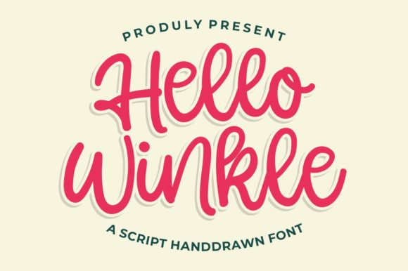 Hello Winkle Font Poster 1