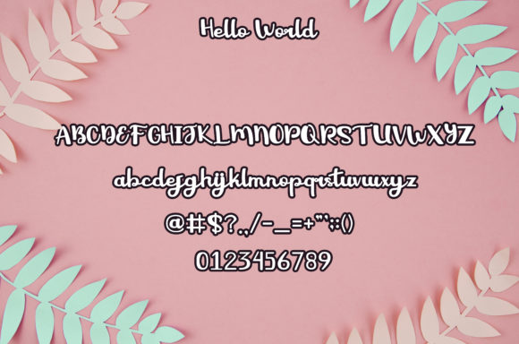 Hello World Font Poster 4