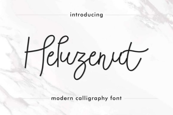 Heluzenut Font Poster 1