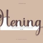 Hening Font Poster 1