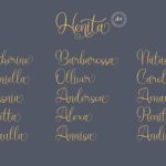 Henita Font Poster 7