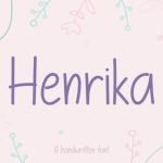 Henrika Font Poster 1