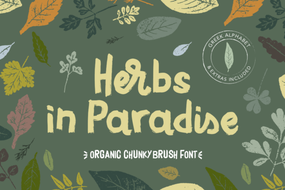 Herbs in Paradise Font Poster 1