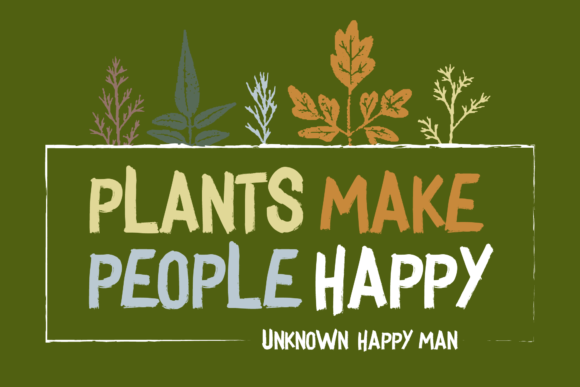 Herbs in Paradise Font Poster 4