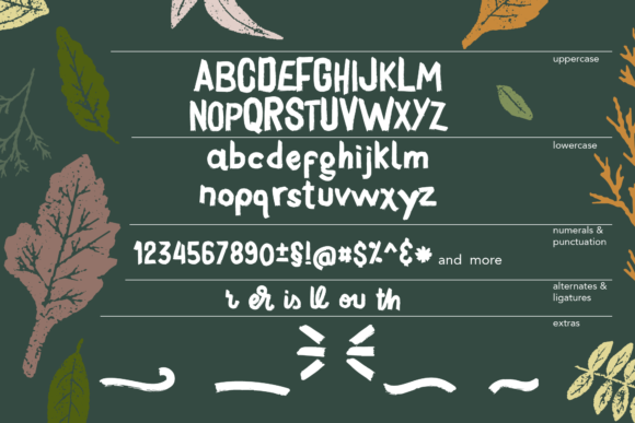 Herbs in Paradise Font Poster 7
