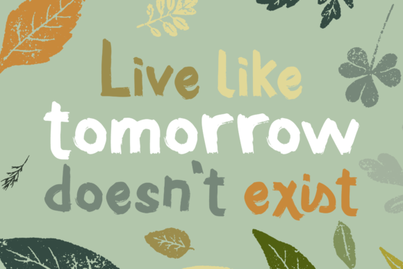 Herbs in Paradise Font Poster 10