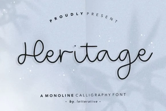 Heritage Font Heritage Font Poster 1