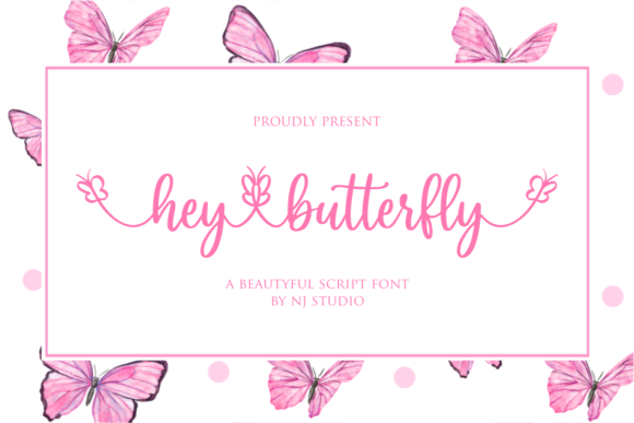 Hey Butterfly Font Poster 1