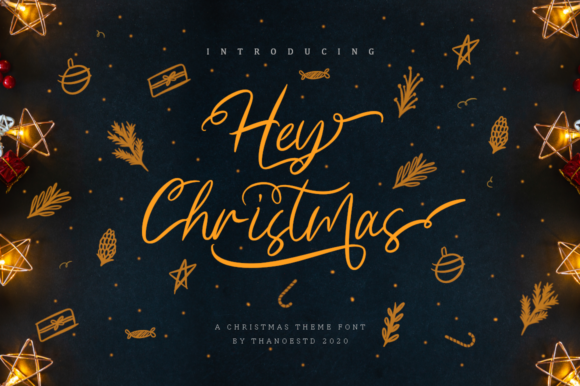 Hey Christmas Font Poster 1