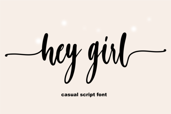 Hey Girl Font Poster 1