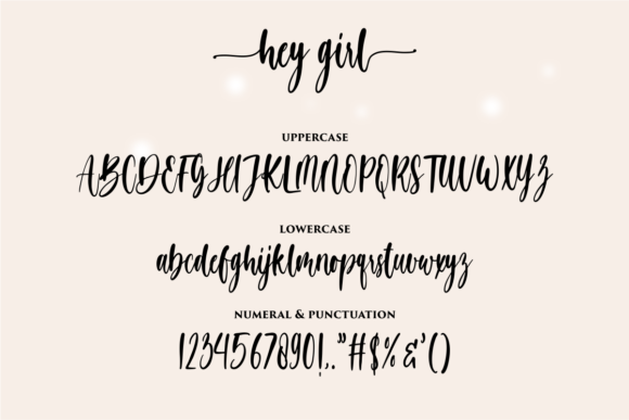 Hey Girl Font Poster 9