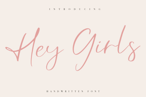 Hey Girls Font Poster 1