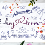 Hey Lover Font Poster 1