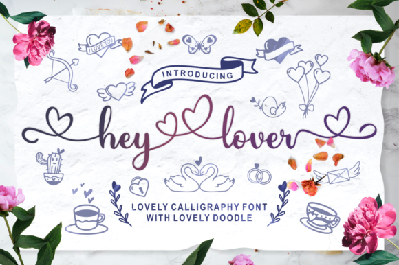 Hey Lover Font Poster 1
