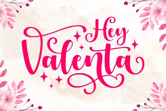 Hey Valenta Font Poster 1