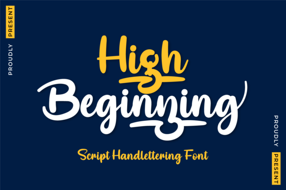 High Beginning Font Poster 1