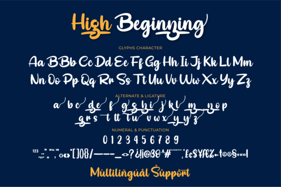 High Beginning Font Poster 11