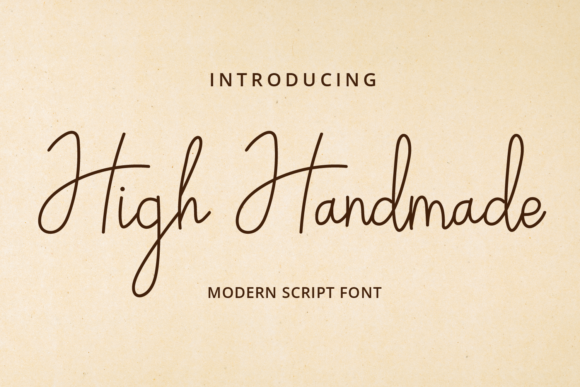 High Handmade Font Poster 1