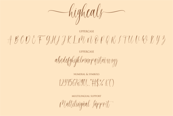 Higheals Font Poster 9
