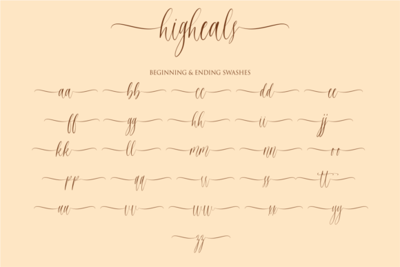 Higheals Font Poster 10