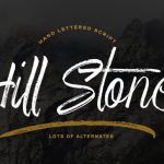 Hill Stone Font Poster 1